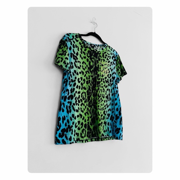 ★ VERSACE for H&M Animal Print T-shirt Collab - Blue/Green ★ - Picture 14 of 14